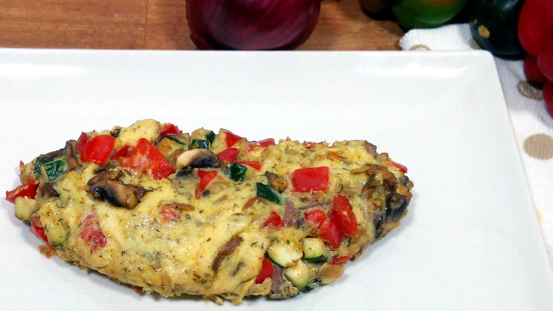 Sweet Red Pepper Buttery Omelette Sweet Red Pepper Buttery Omelette