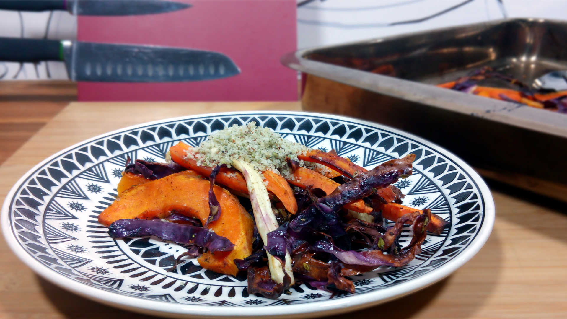 Honey Roast Pumpkin & Mixed Vegetables