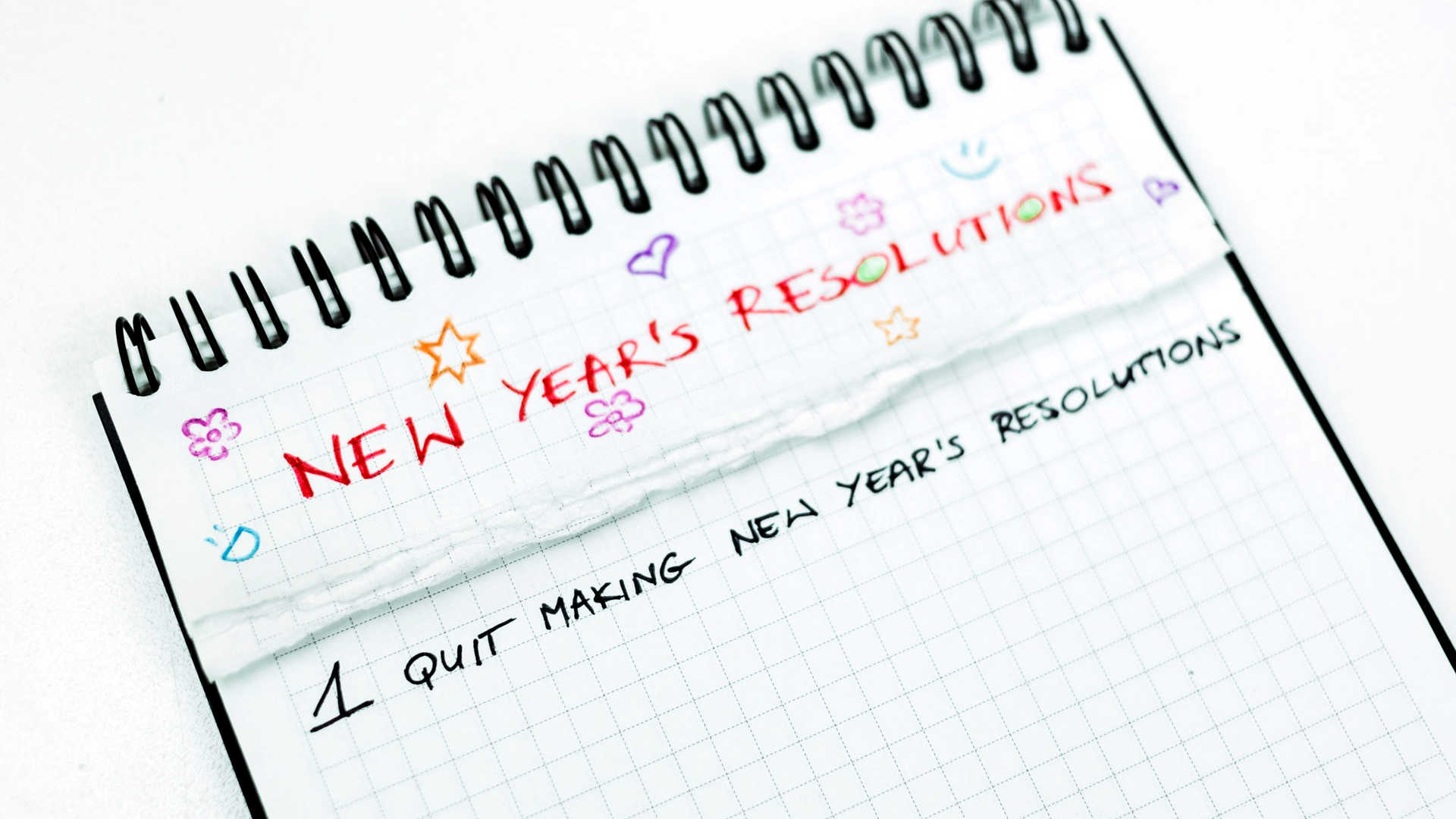 Making New Year's resolutions