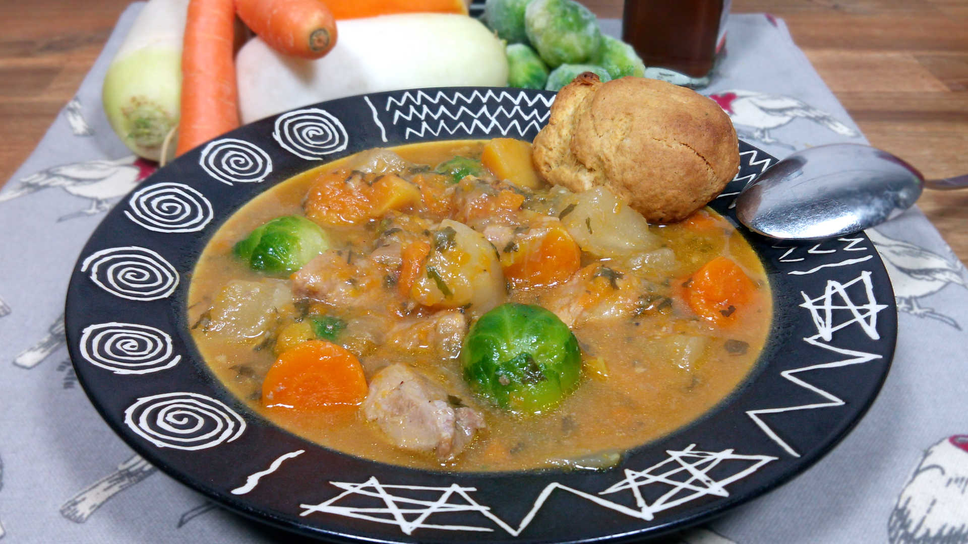 Boozy Pork Stew & Dumpling