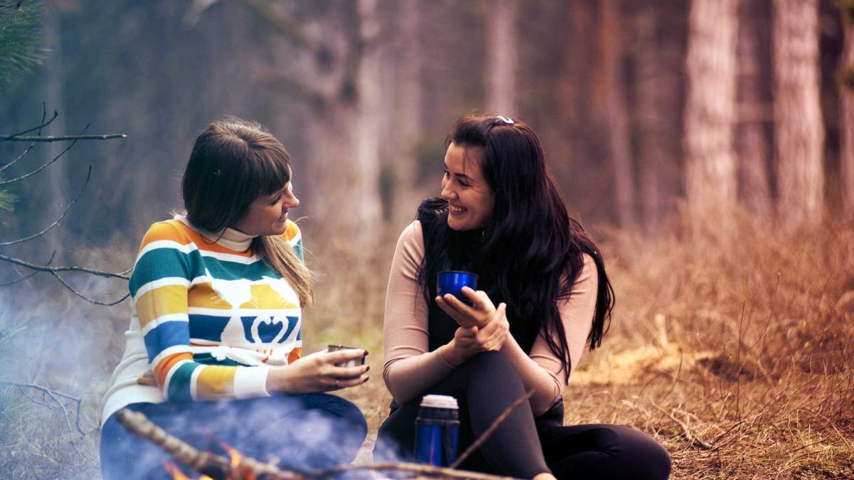 Women together enjoying activity