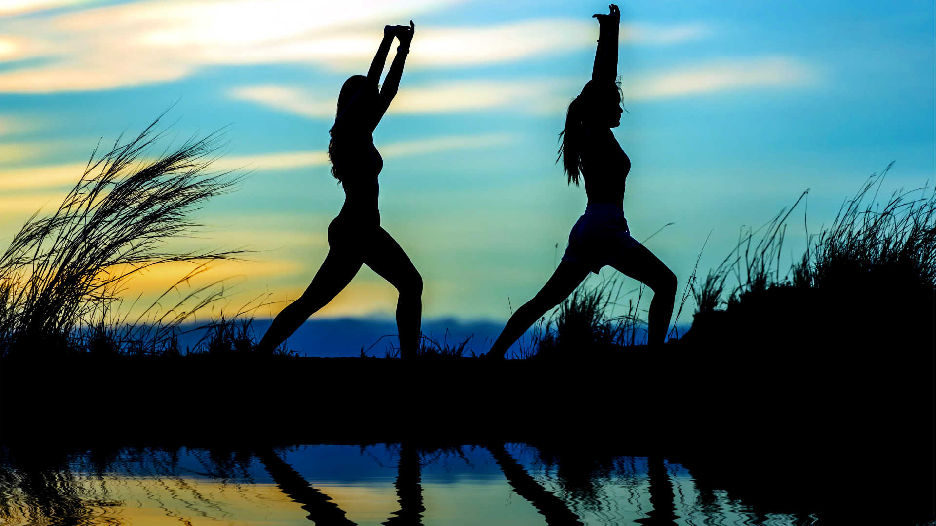 Women exercising in the morning